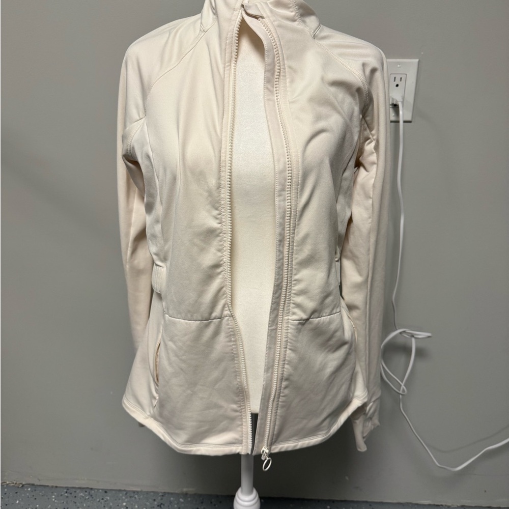 Fabletics Women's Cream Utility Jacket
